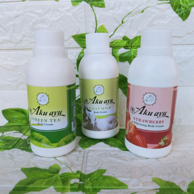 Aku ayu Whitening body cream bleaching badan pemutih kulit bulu