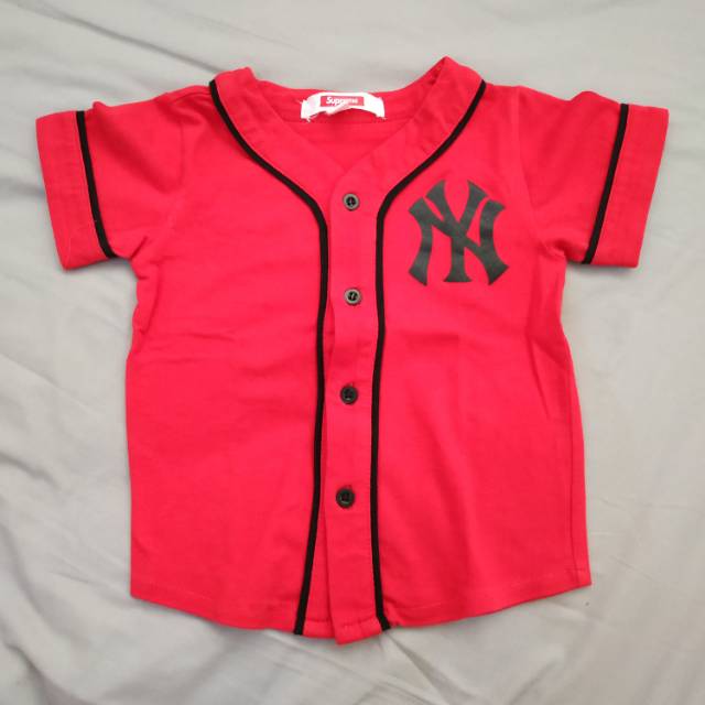 Kaos Anak Supreme Baseball No Ori Preloved sz 2y