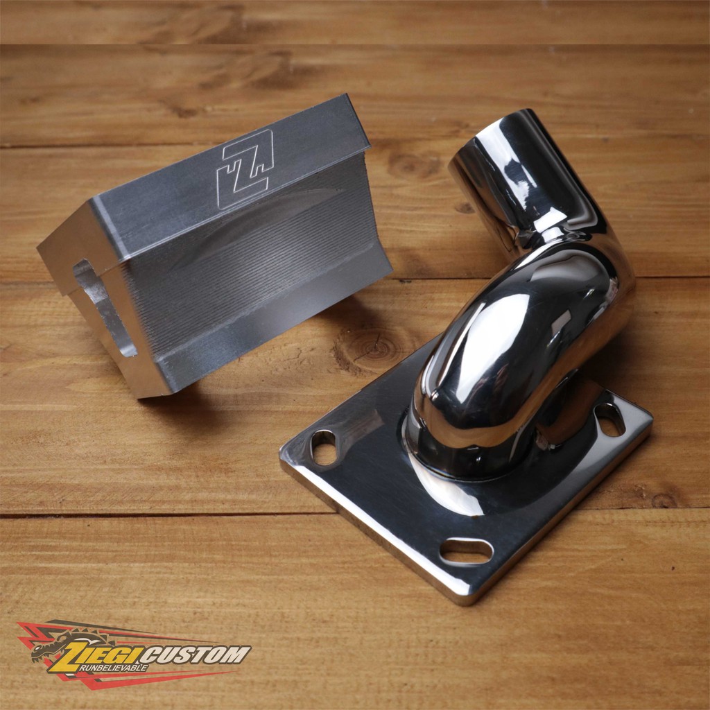 Intake Manifold Vespa Pts Smallframe Blok Malossi MK4 Ziegi Custom