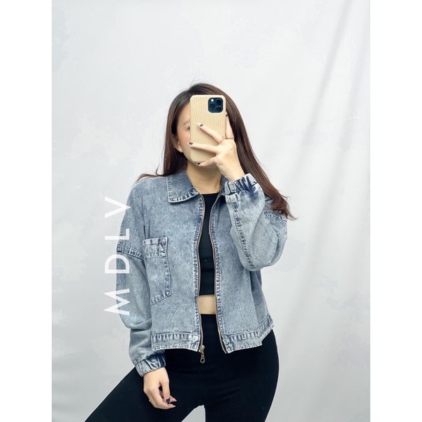 Jaket Jeans Denim Jaket Sleting Abg Jaket Jeans Import Good Quality Women Jeans Jaket Fashion Import