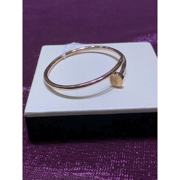 gelang mas cartier paku