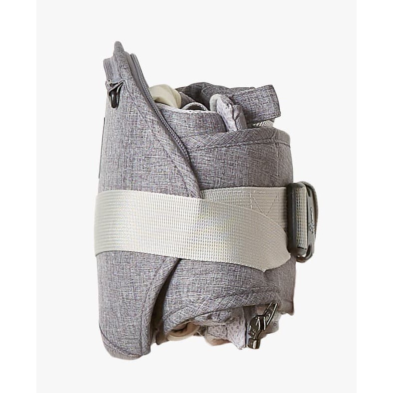 I-ANGEL MAGIC 7 BABY CARRIER HIP SEAT GENDONGAN -  MELANGE GRAY BLUE STAR DENIM