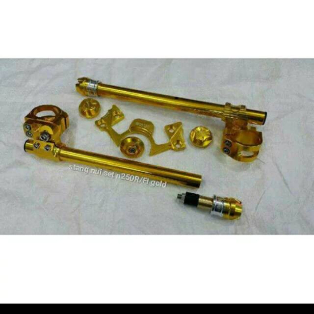 STANG JEPIT STIR NINJA 250 FI NINJA 250 KARBU NUI PAKETAN - STANG MOTOR - AKSESORIS MOTOR