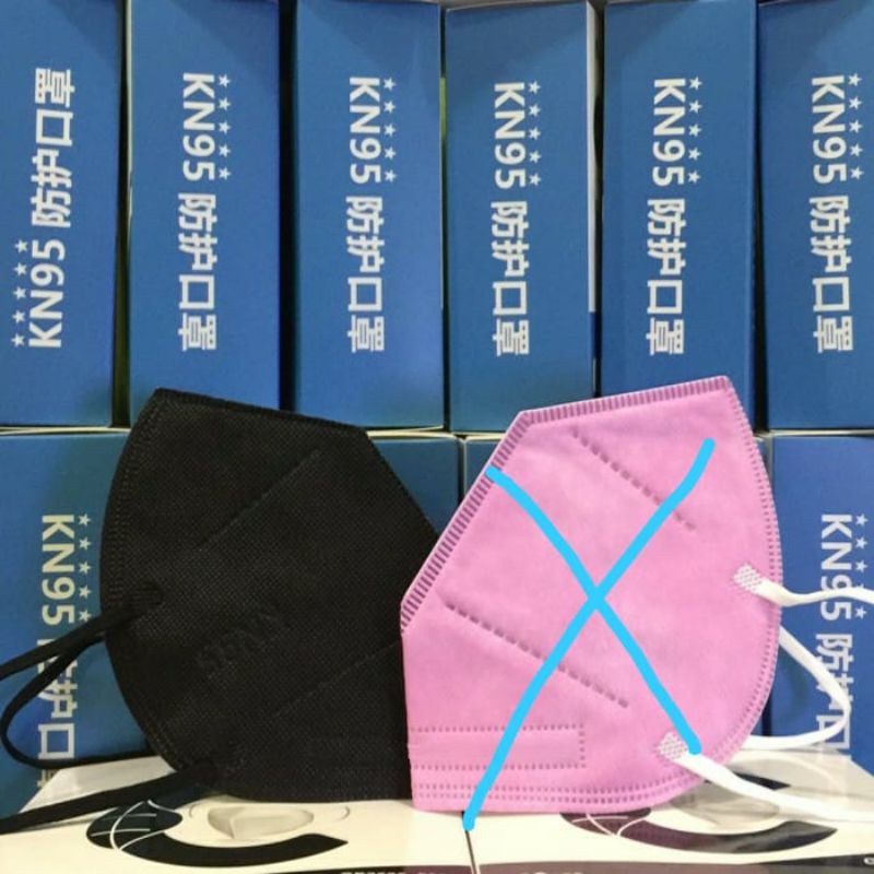 Masker KN 95 warna Hitam