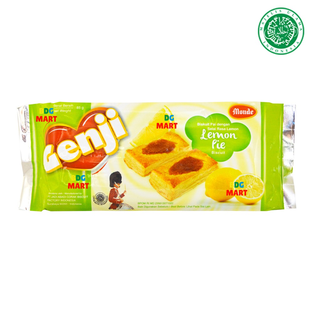

Genji Pie Lemon Kue Biskuit Dengan Selai Lemon Halal MUI - 85gr