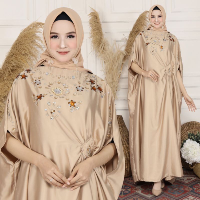 Kaftan Terbaru Sabhira / Bahan Velvet Robert Tebal / Kaftan Muslim Wanita / Kaftan Kondangan / Kafta