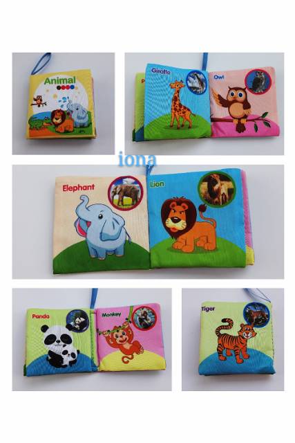 buku bantal bayi soft book buku kain bayi