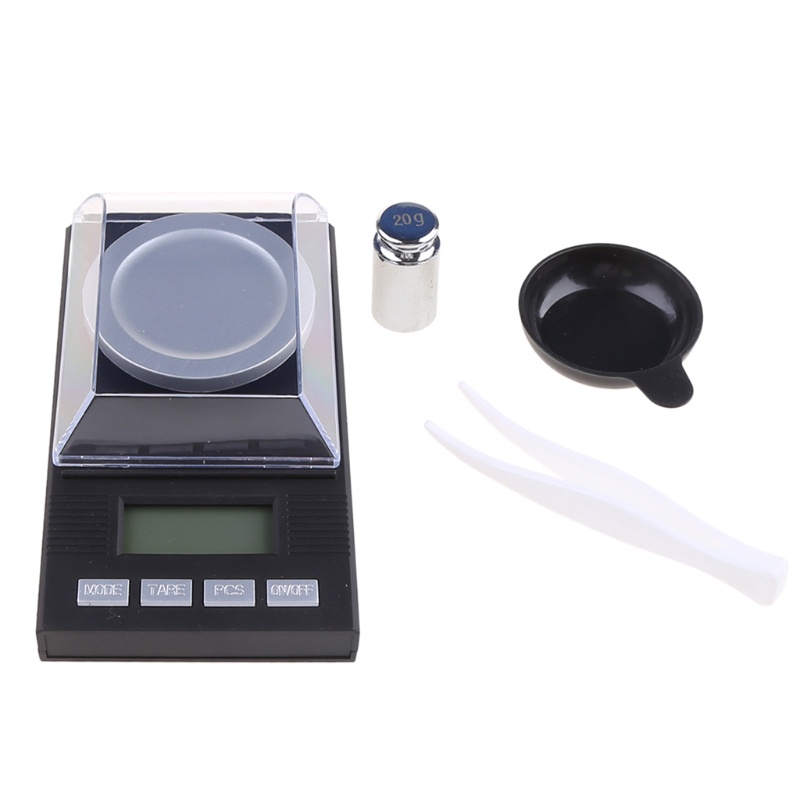 Gro 20g / 0.001g High Precision Professional Digital Milligram Scale Mini Electronic Balance Powder Scale Gold Jewelry Car