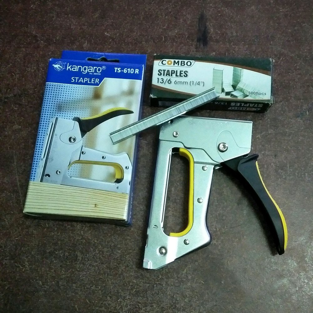 

Gun tacker kangaro paket isi steples