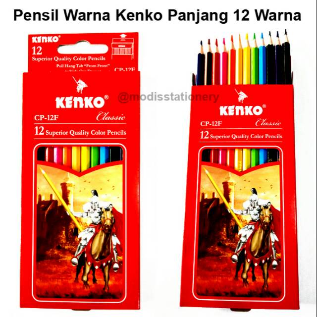 

Pencil warna kenko 12warna panjang cat kayu