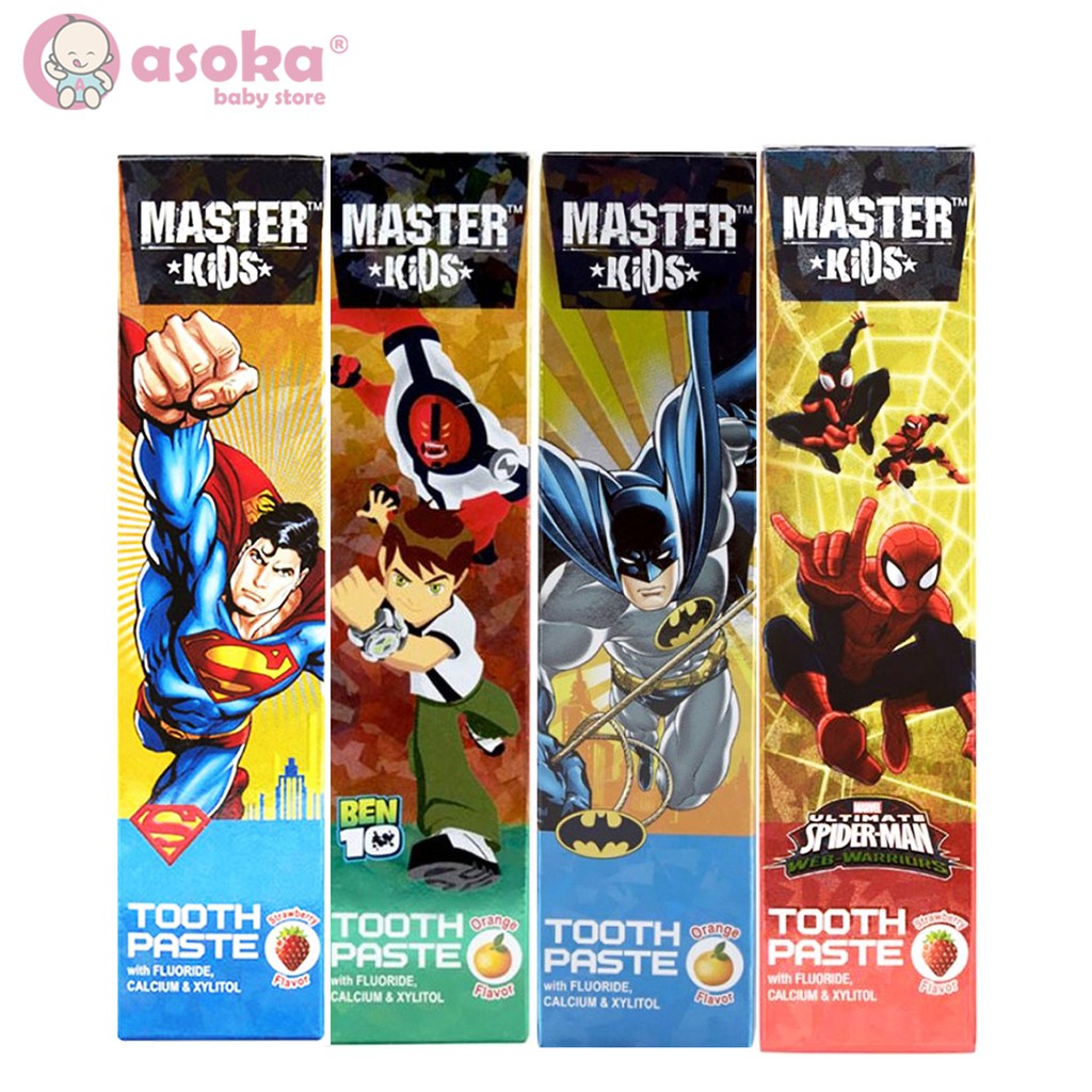 Master Kids Odol / ToothPaste / Pasta Gigi Anak Super Hero 50gr ASOKA