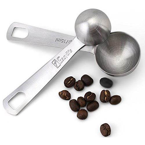 gs8b hoomin sendok takar ukur measurement spoon stainless steel 6 pcs - 16752 - silver Or-i