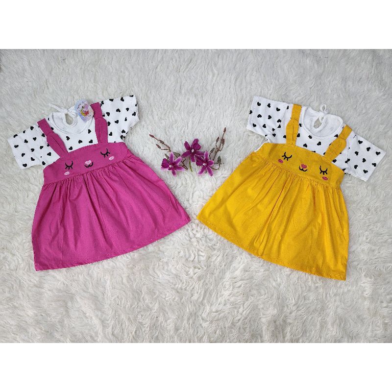 baju bayi perempuan set dress baby ksn8