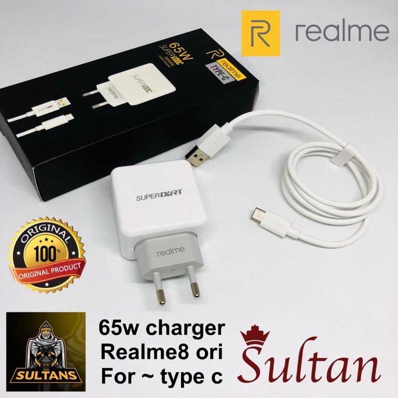 TRAVEL CHARGER REALME 65w REALME 8 FOR MICRO DAN TYPE C PROMO SEN