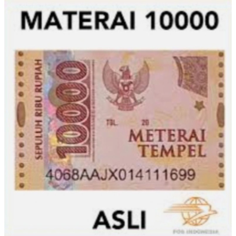 

Materai Pos 10000