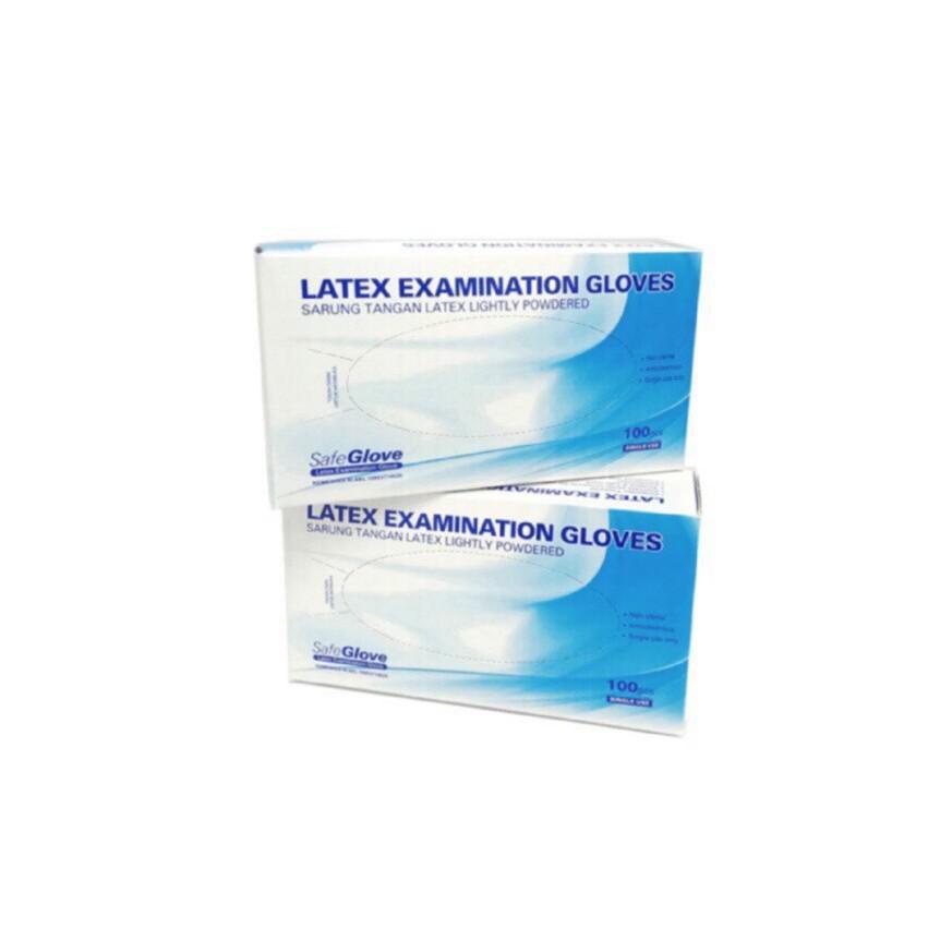 Sarung Tangan Latex SAFEGLOVE Examination Gloves