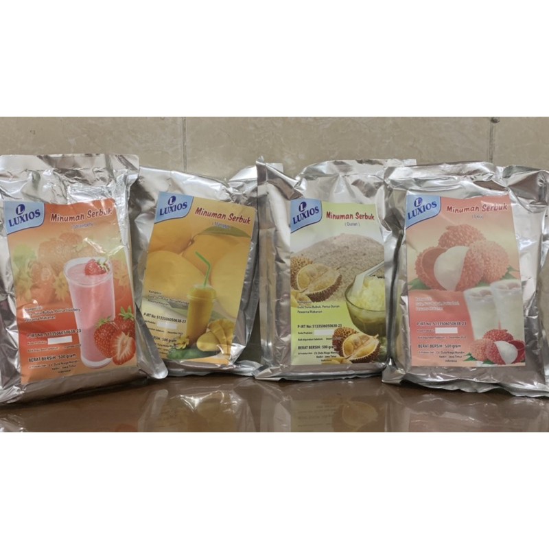 

Piscoklegit_ Luxios Powder Drink Serbuk Bubuk Minuman Bubble Tea Aneka Rasa Coklat Cokelat Red