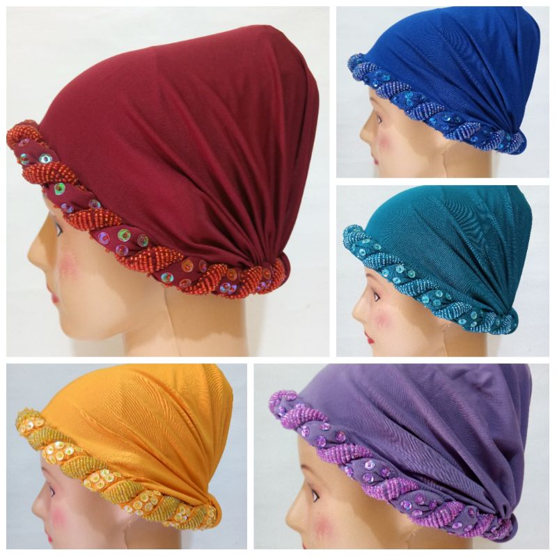 Kerpus ibu Ciput Songkok Turban Motif Premium Terbaru