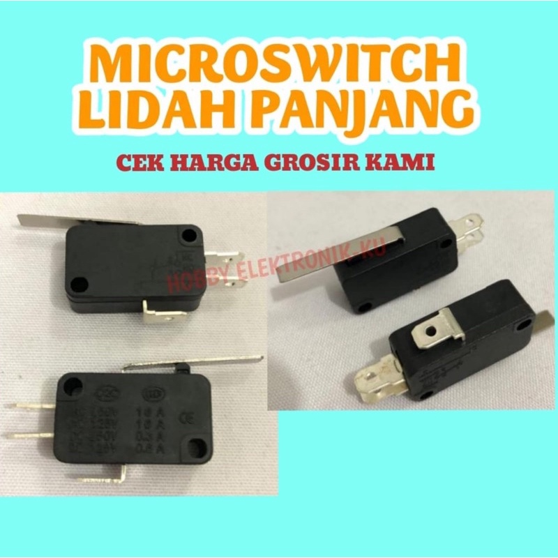 MICROSWITCH LIDAH PANJANG HITAM