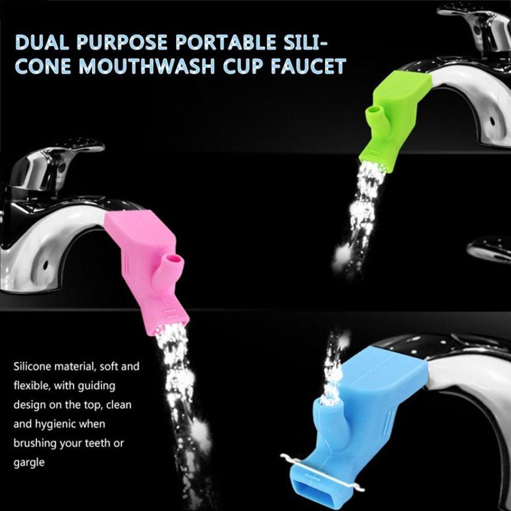 Lanfy Faucet Extender Silicone Alat Cuci Tangan Anak Mencuci Kamar Mandi Aksesoris Wastafel Dapur