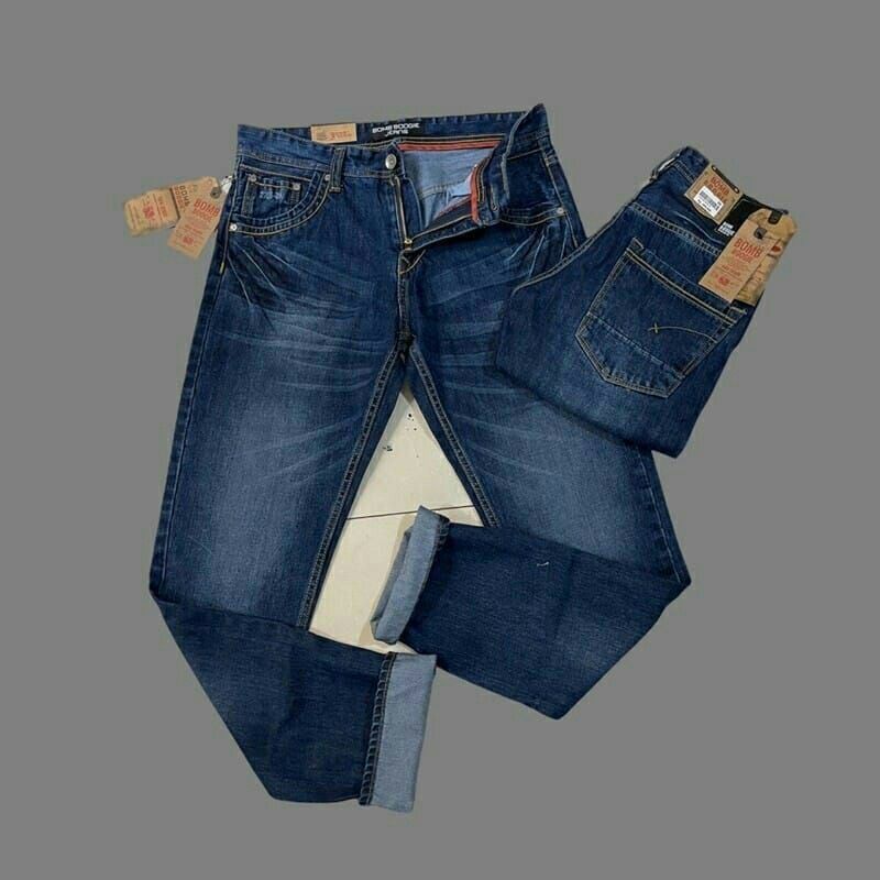 Celana Panjang Jeans Pria Casual Bombbogiiee BM Original dan Murah Meriah/celana distro super premium murah meriah