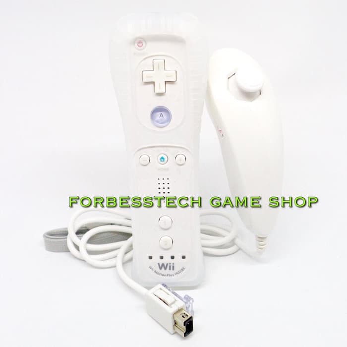 Jual Nintendo Wiimote Wii Remote Built in motion Plus + Nunchuk For