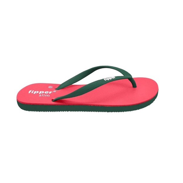 Sandal Fipper Slim Pink Punch Green Emerald Original