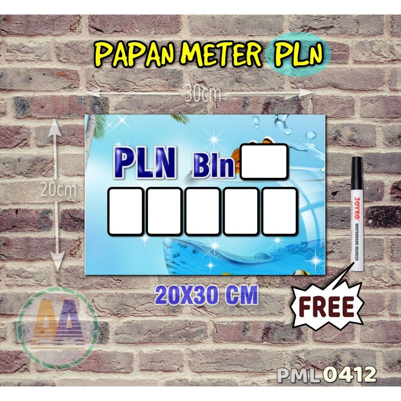 

Papan Meter Listrik PLN PAM motif Unik - Tropical 12 - Toko2A