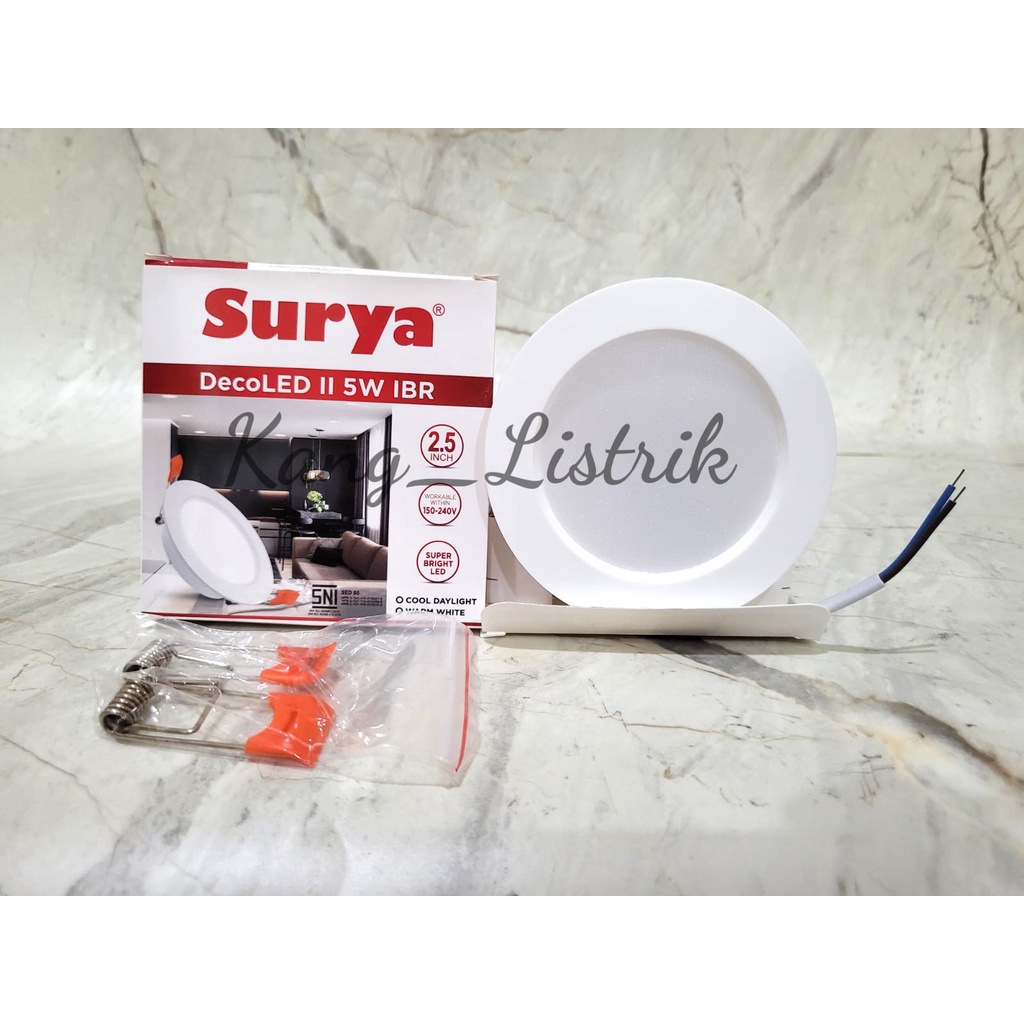 Lampu LED Panel Surya DecoLED 5W IBR / Surya DecoLED 5W BULAT INBOW