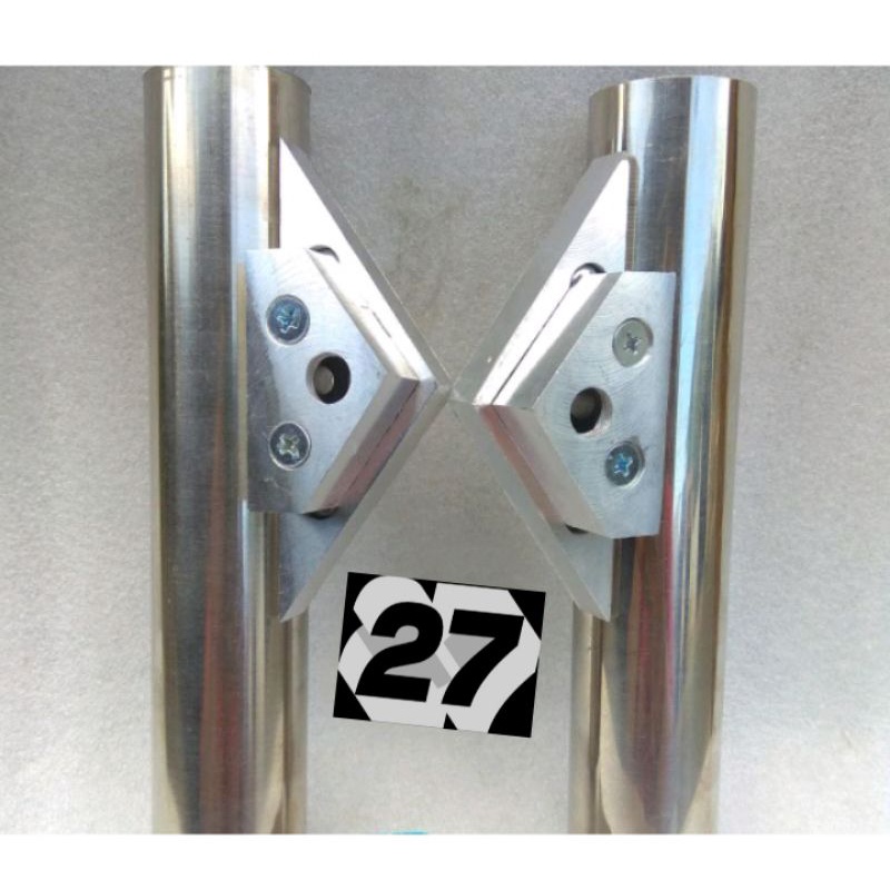 Kupingan cnc pangkon lampu cnc stanlis GL MEGAPRO TIGER CB GL100