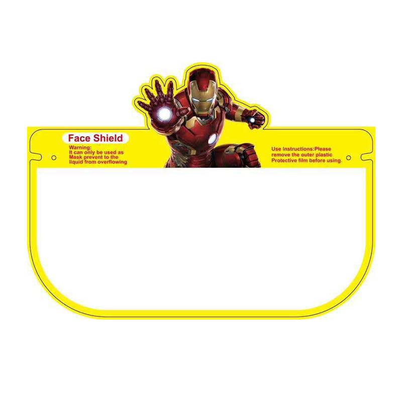 Face Shield Anak Iran Man Spiderman Dengan Frame Kaca Mata