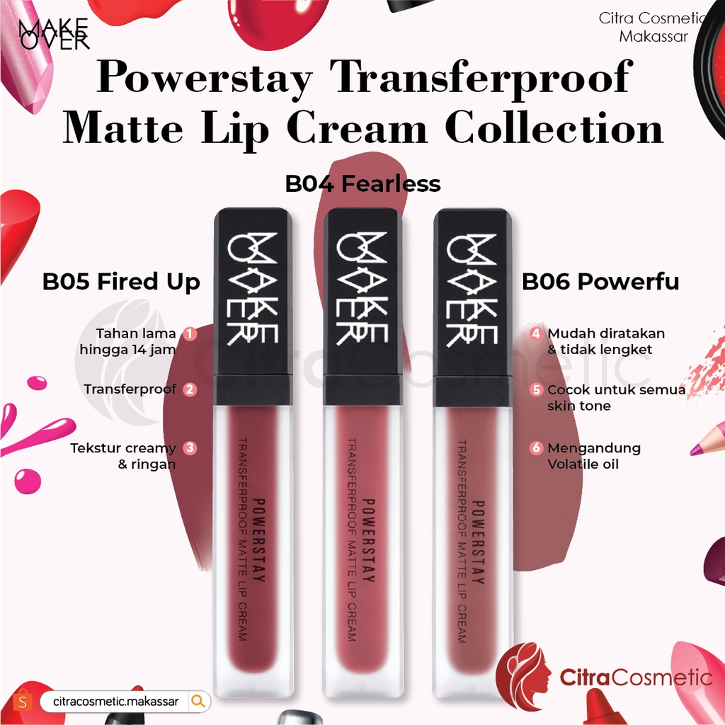 Make Over Powerstay Transferproof Matte Lipcream