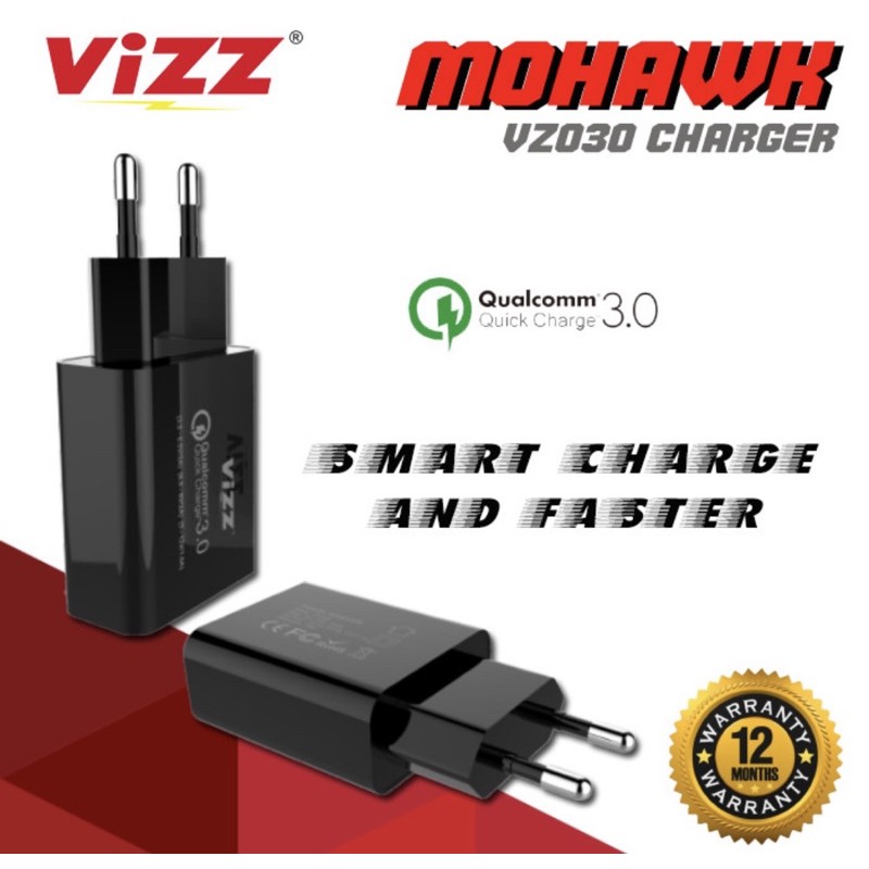 Charger Vizz Mohawk Quick Charger 3A