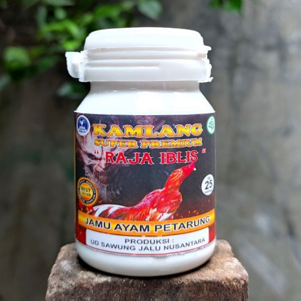 KAMLANG SUPER RAJA IBLIS 25 KAPSUL JAMU VITAMIN PENAMBAH TENAGA STAMINA MENTAL NAFAS AYAM BANGKOK AD