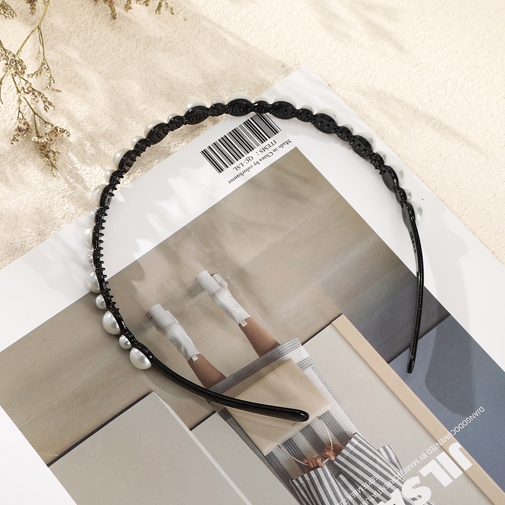 Bando Aksen Mutiara Untuk Aksesoris Rambut Wanita