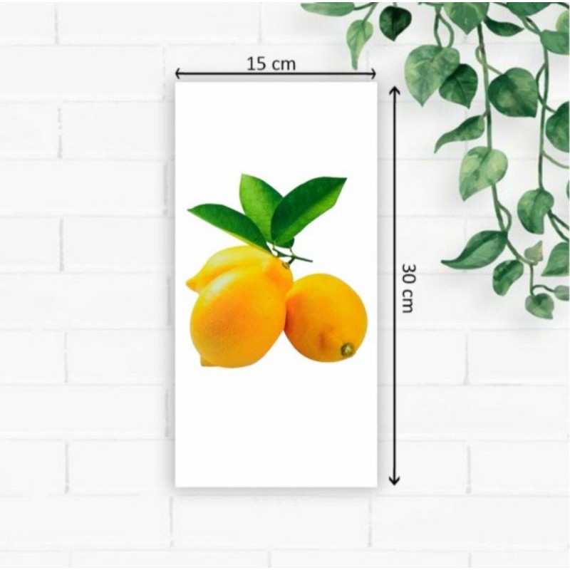 Jual Hiasan Dinding Poster Kayu Lemon Indonesia|Shopee Indonesia