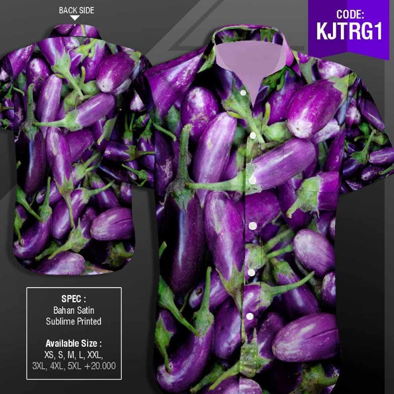 KEMEJA CABE, GORENGAN, TERONG, KOL. Kemeja Unik