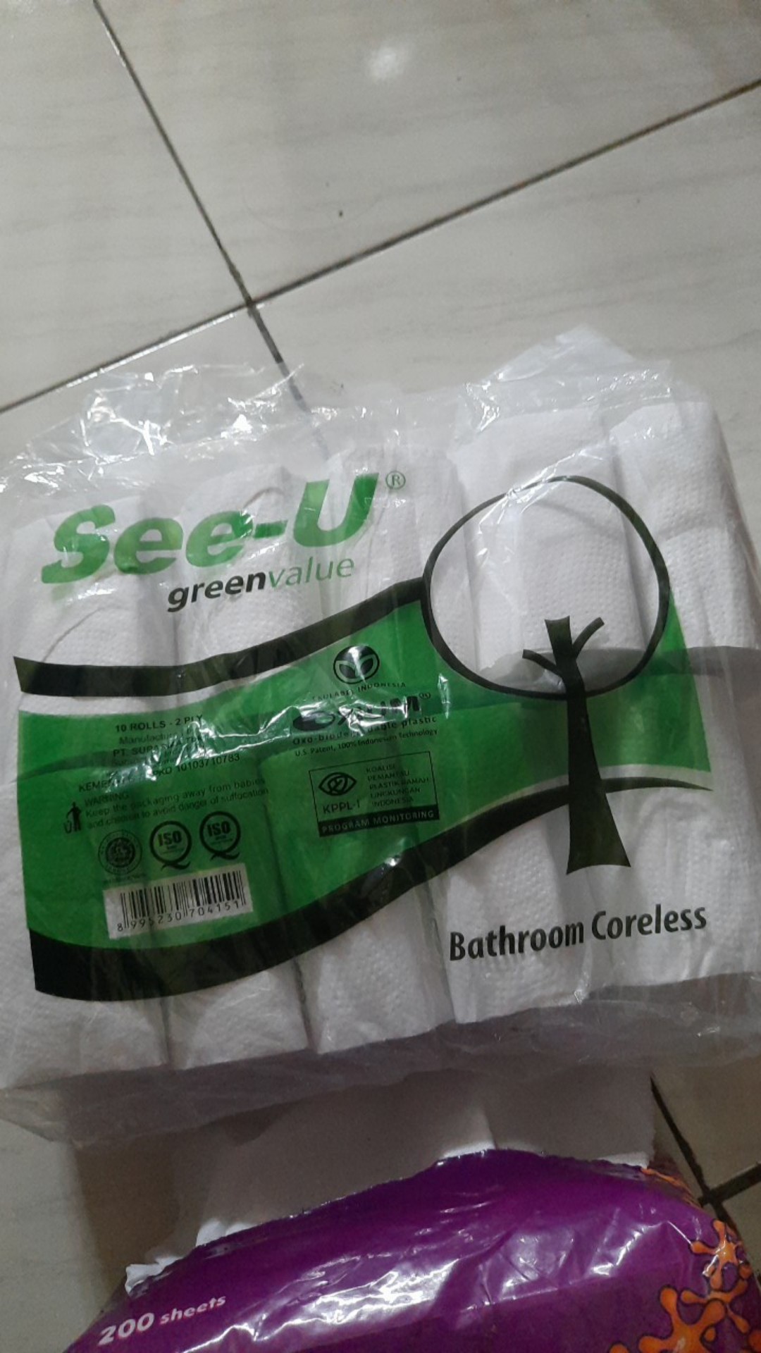 Tissue Bathroom Roll Coreless See U (1pak Isi 10)