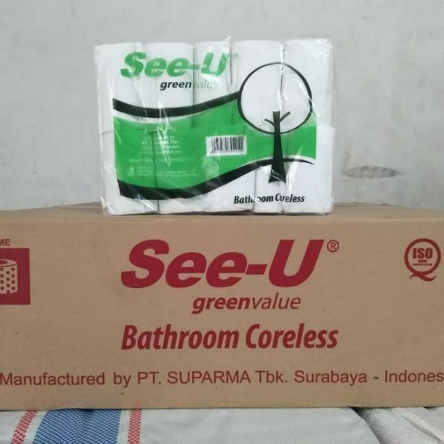 Tissue See U Roll Bathroom Coreless 10 roll Tisu roll tanpa tulang