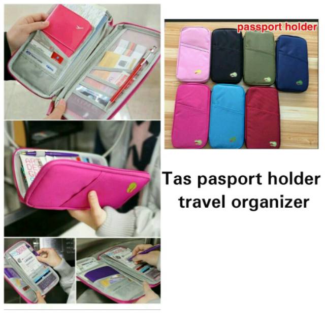 Tas Pasport Holder Travel Organizer