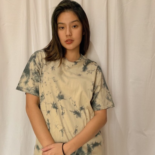 Kaos tie  dye  Dark base with cloudy 5 pilihan Warna  