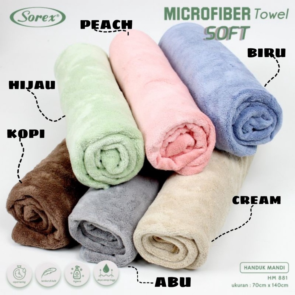 Sorex Handuk Microfiber 70x140 cm HM881