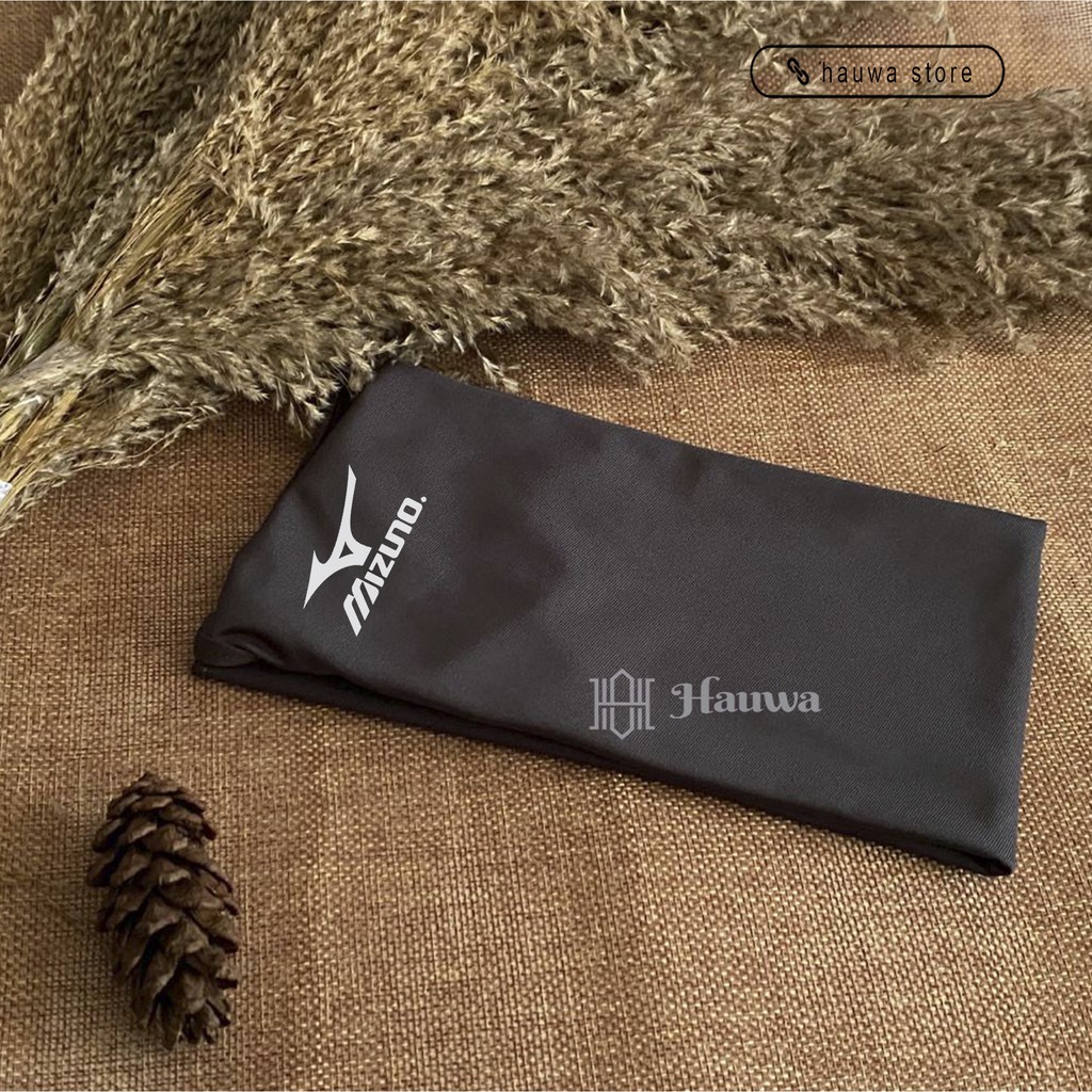 Hijab sport kerudung olahraga jilbab sporty mizuno-Abu grey