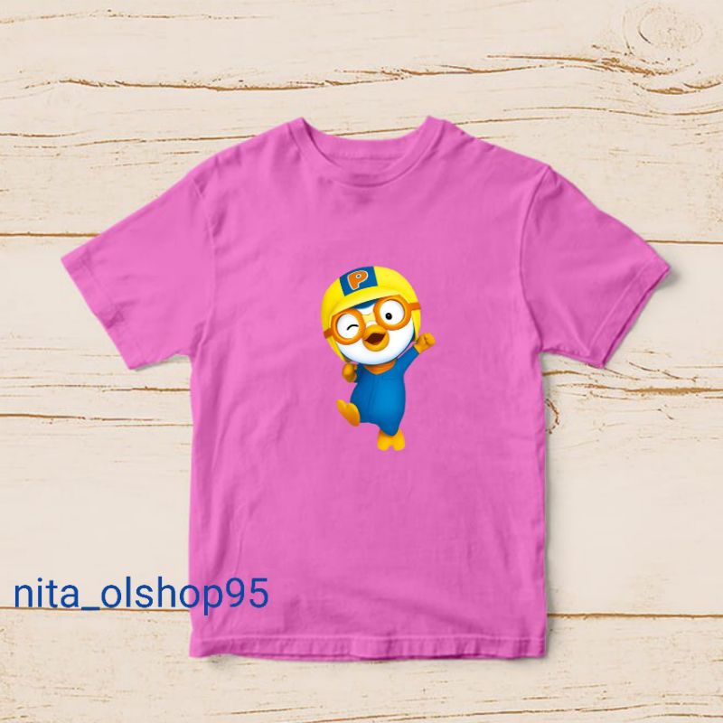 kaos anak karakter pororo, kaos anak lucu