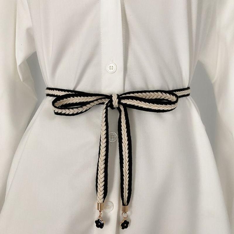 Ring Belt Korea Ikat Pinggang Wanita Square Kotak Besar Import Ikat Pinggang Wanita Kain Lilit Belt