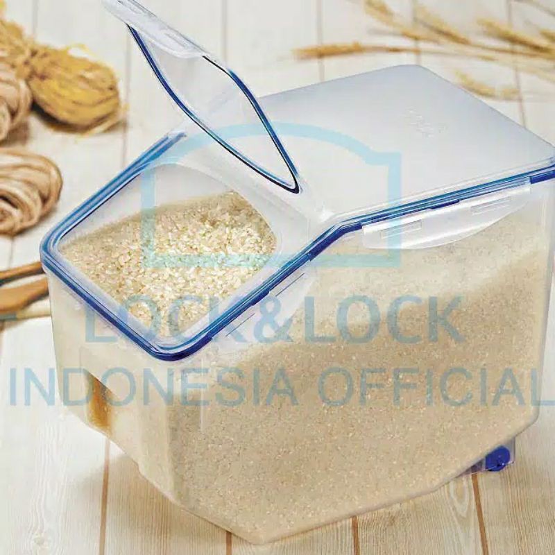 Lock &amp; Lock Rice Case Box 10kg HPL510 - Tempat penyimpanan beras