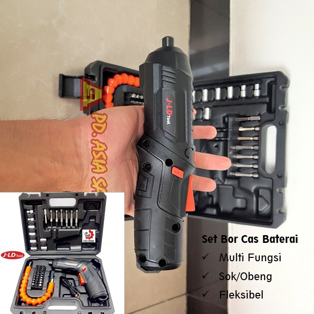 JLD 4.2V bor obeng baterei bor baterai cordles drill obeng portable tanpa kabel