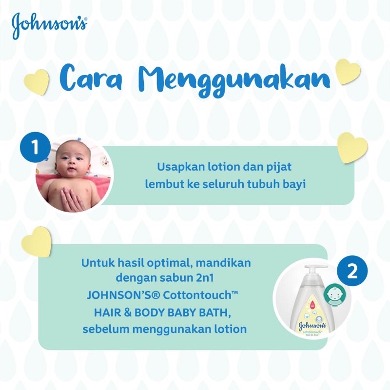 Johnson's Baby Cotton Touch Face &amp; Body Lotion 200 ml / hand body bayi dan anak sensitive