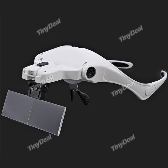 kacamata Interchangeable Magnifier 2 LED-1
