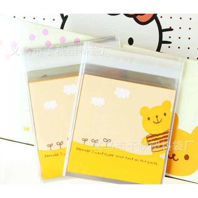 

Plastik Kue Permen Makanan 10 X 10 Cm Kuning Cookies Plastic Candy